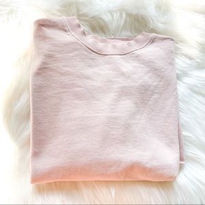 Brandy Melville Erica crewneck in Blush